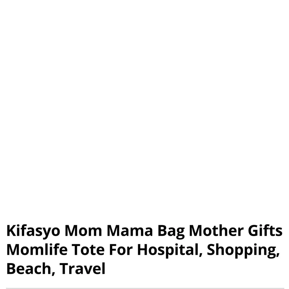 Mama Heart Graphic Canvas Tote Bag Black Tan Handles Magnetic Snap Pocket